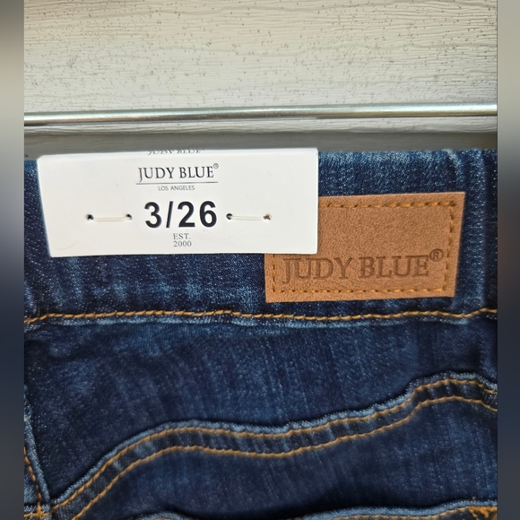 Judy Blue Dark Wash Skinny Jeans High Waist Size 3/26 - Picture 6 of 11